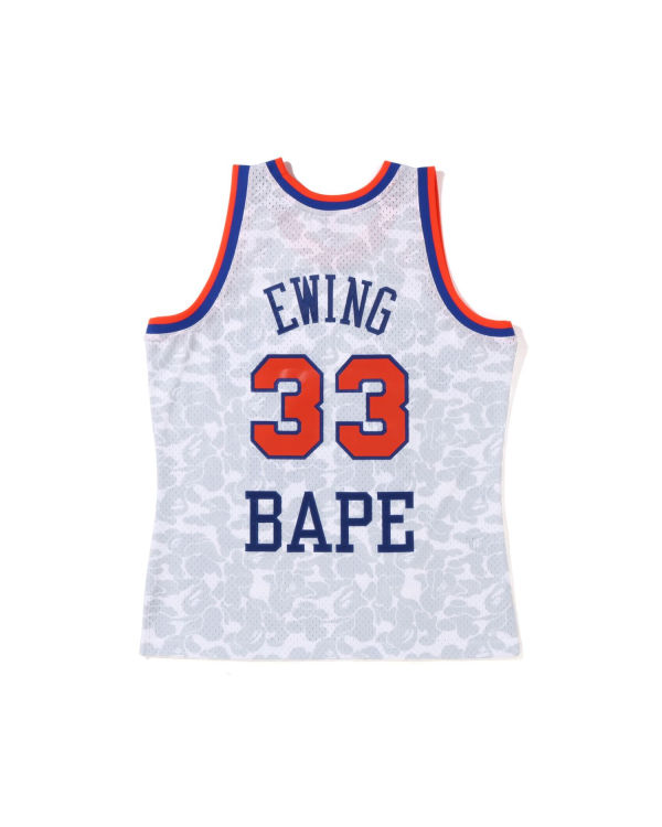 T Shirts Bape X M&N New York Knicks Blanche Homme | YLM-93015978