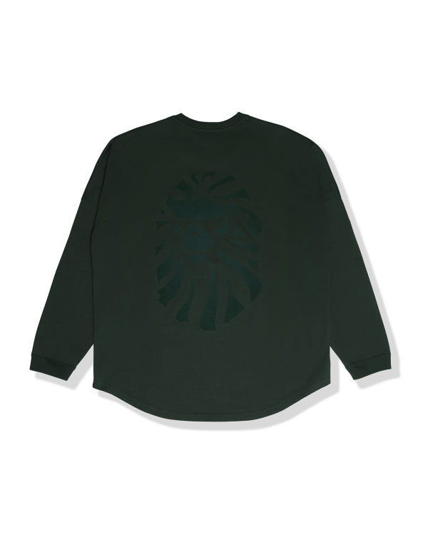 T Shirts Bape Logo print long sleeve Vert Foncé Homme | HMB-62327790