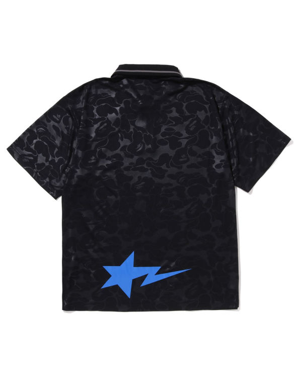 T Shirts Bape Soccer Game Relaxed Fit Polo Noir Homme | PID-07966588