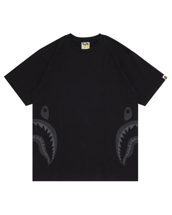 T Shirts Bape Side Shark Noir Homme | MRJ-86355879