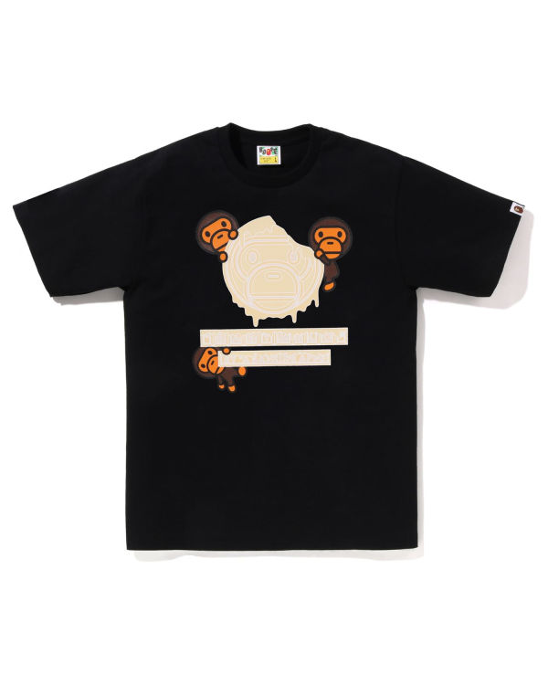 T Shirts Bape Valentine Chocolate Milo Noir Homme | EDJ-98171097