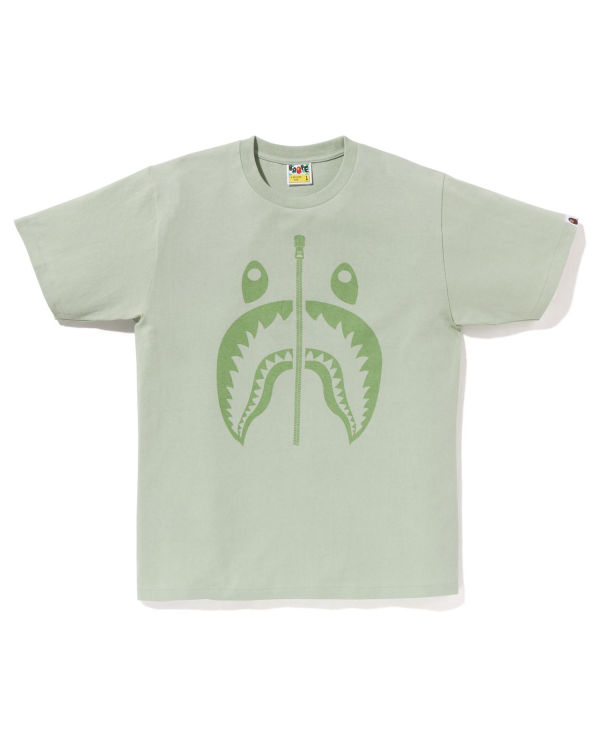 T Shirts Bape Pigment Shark Vert Clair Homme | DRK-35334825