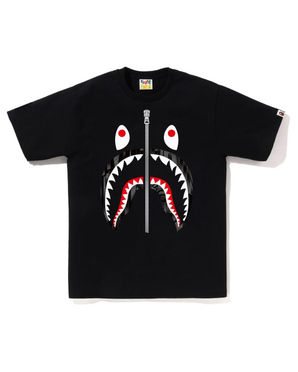 T Shirts Bape Speed Racer Shark Noir Homme | VID-40355400