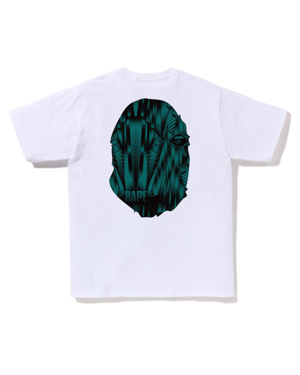 T Shirts Bape Speed Racer Big Ape Head Blanche Homme | LSO-48550056