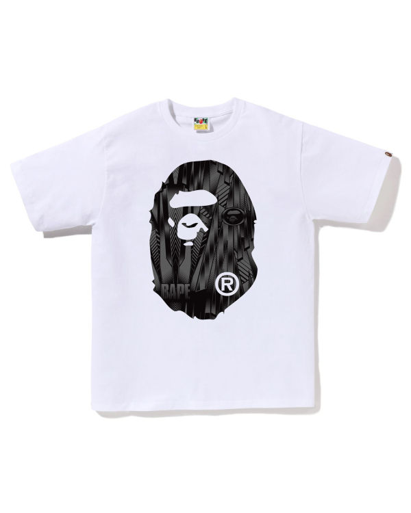 T Shirts Bape Speed Racer Big Ape Head Blanche Homme | DEO-98787415