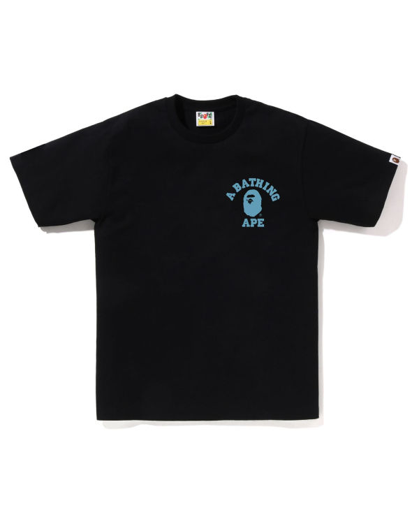 T Shirts Bape Honeycomb Camo College ATS Noir Homme | FLU-00228363