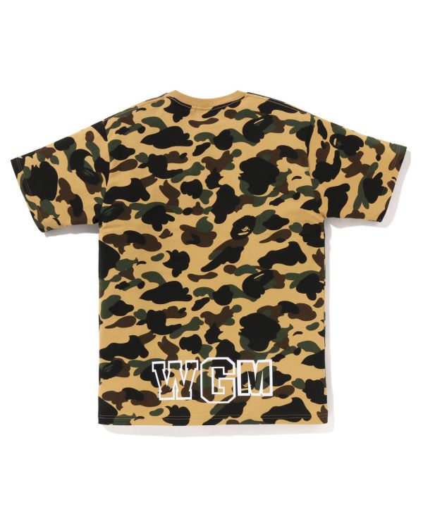 T Shirts Bape 1st Camo Shark Jaune Homme | YIK-22740025