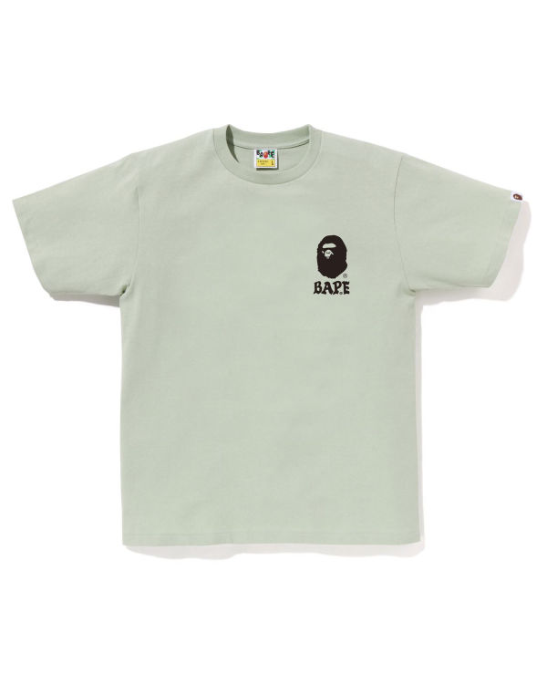 T Shirts Bape Japan Culture Lettered Vert Foncé Homme | JQU-05434857