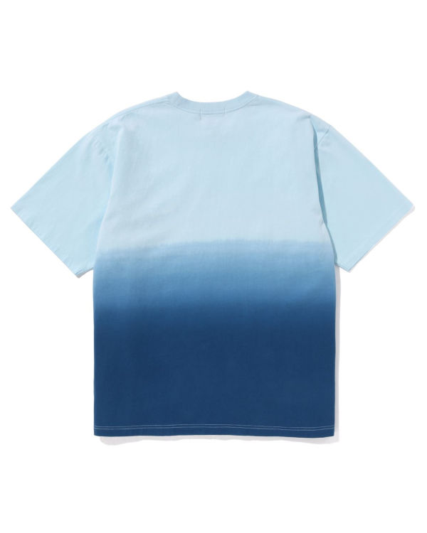 T Shirts Bape College Gradation Relaxed Fit Bleu Homme | WPZ-10751839