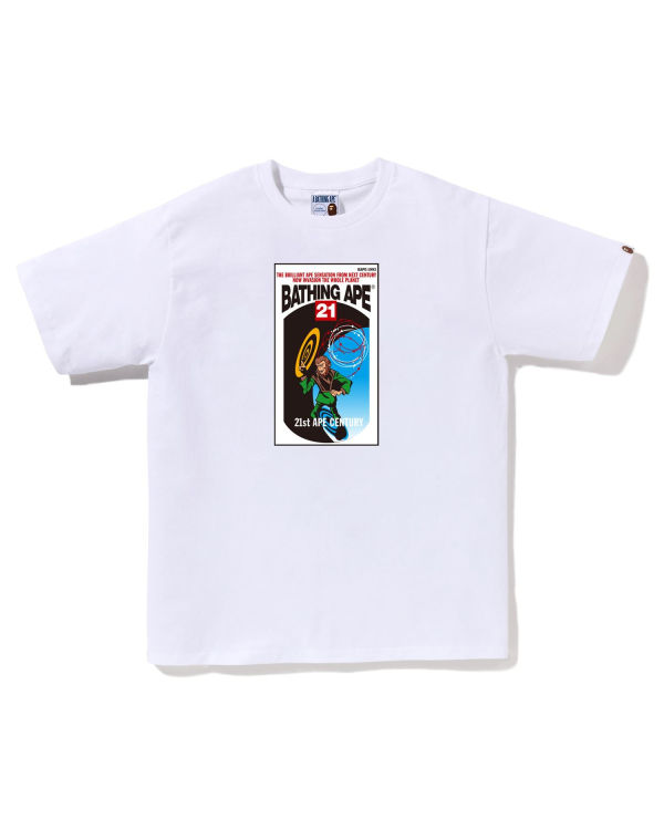 T Shirts Bape Bathing Ape Blanche Homme | WNX-57206225