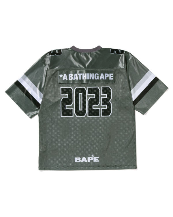 T Shirts Bape Football Jersey Grise Homme | VFQ-12889037