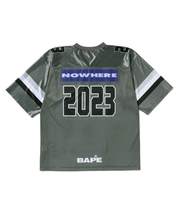 T Shirts Bape Football Jersey Grise Homme | VFQ-12889037