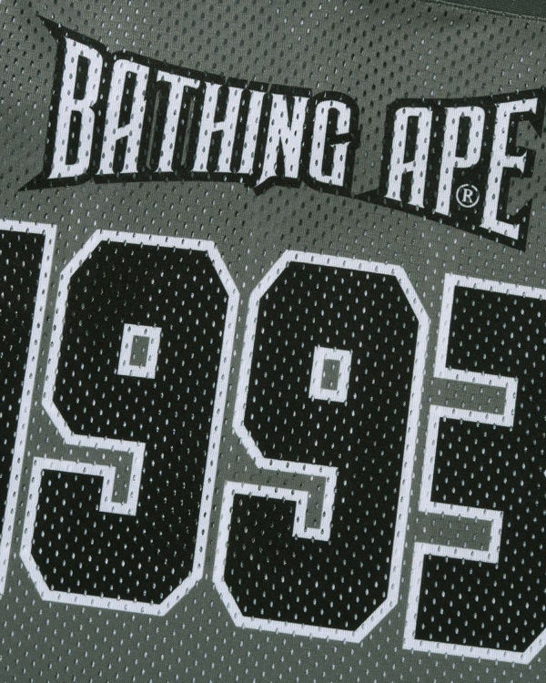 T Shirts Bape Football Jersey Grise Homme | VFQ-12889037