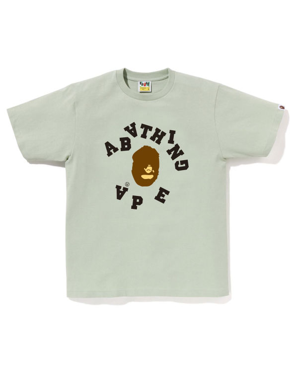 T Shirts Bape Broken College Vert Clair Homme | LZN-33813809