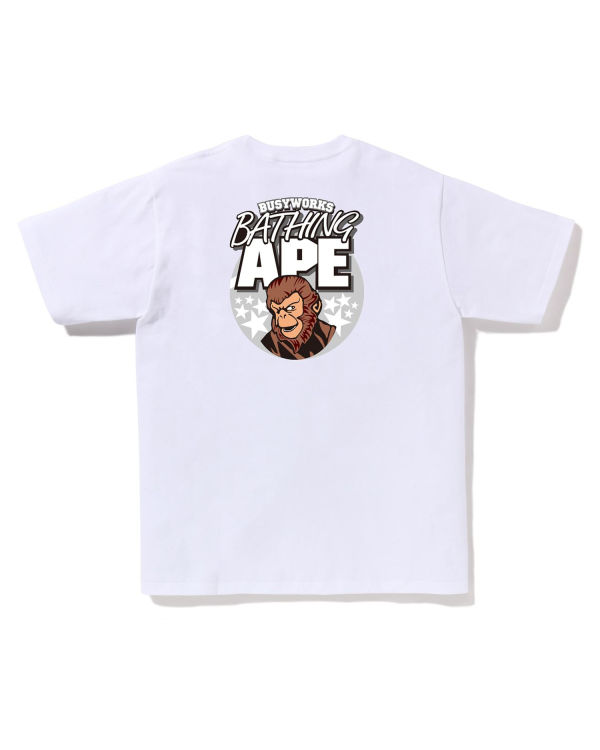 T Shirts Bape Ape Blanche Homme | MFI-62826531