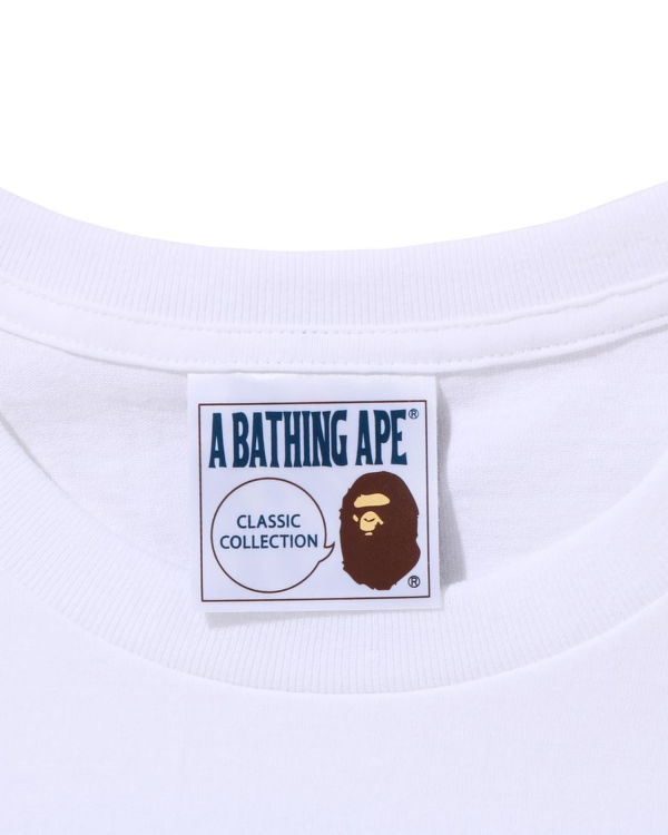 T Shirts Bape Ape Blanche Homme | MFI-62826531