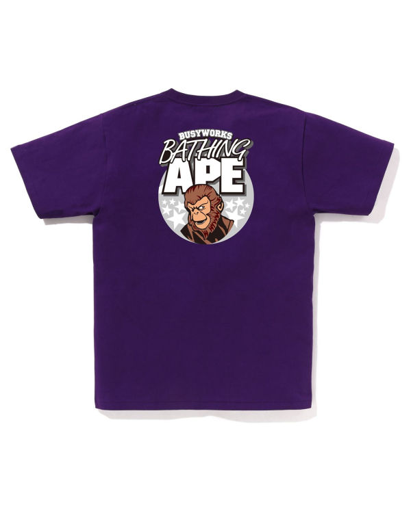 T Shirts Bape Ape Violette Homme | XAM-65650555