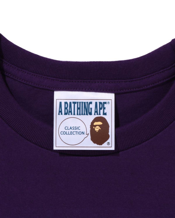 T Shirts Bape Ape Violette Homme | XAM-65650555