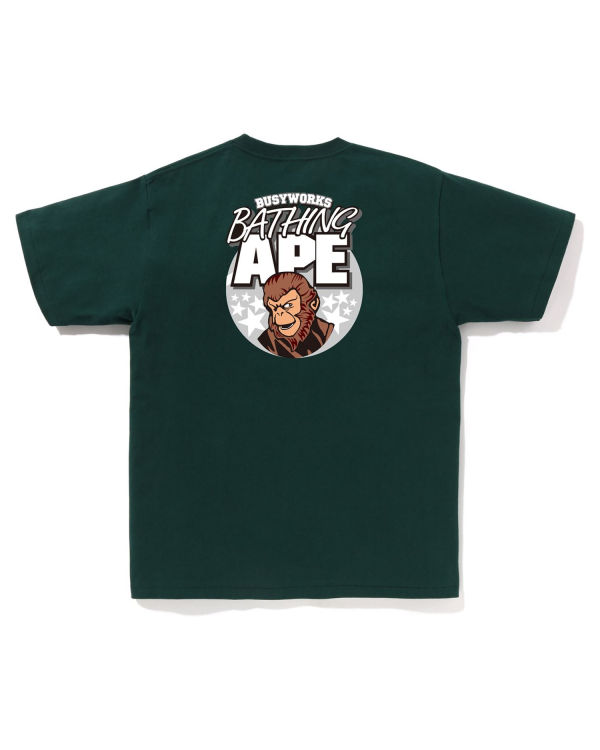 T Shirts Bape Ape Vert Homme | KNS-82030520