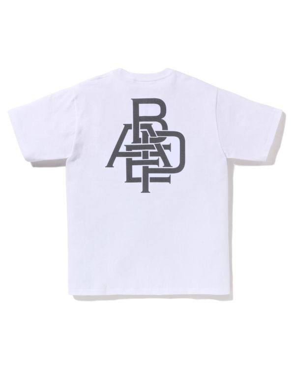 T Shirts Bape Pigment Logo Blanche Homme | GXQ-70098132